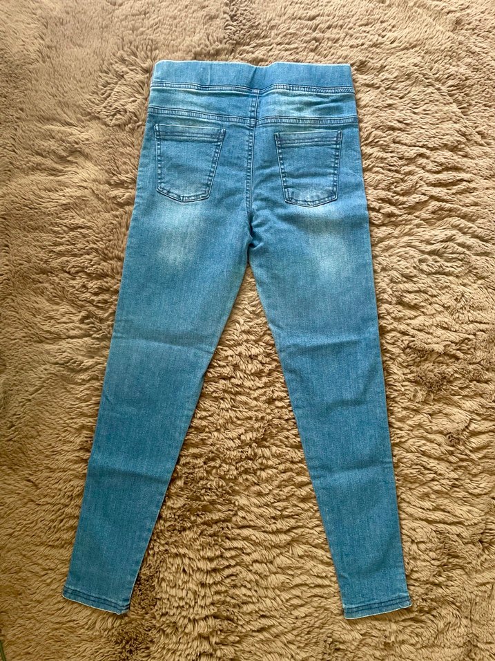 Kadın Denim Yıkama Kot Likralı Dar Kesim Yüksek Bel Pantolon - Görsel 2