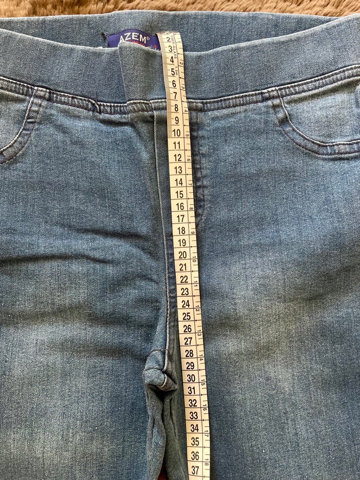 Kadın Denim Yıkama Kot Likralı Dar Kesim Yüksek Bel Pantolon - Görsel 5