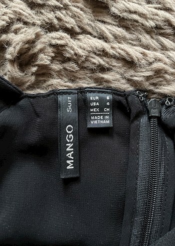 Siyah Tül Pencere Detay Mango Strappy Elbise - Görsel 3