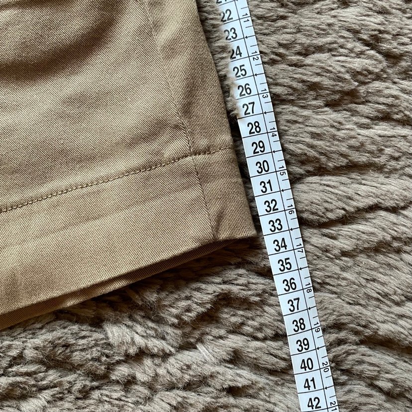 Bej Mini Düşük Bel Kadın Kot Şort - Görsel 5