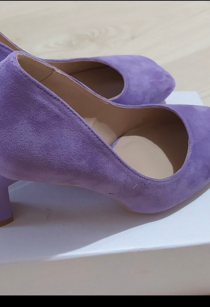 Süet Kadın Topuklu Stiletto - Görsel 2