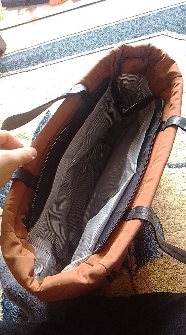 Kahverengi Kadın Fermuarlı Günlük Çanta - Görsel 3