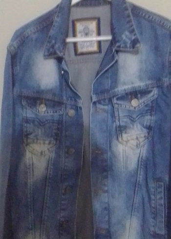 Gri Tonlu Mavi Denim Ceket - Görsel 2