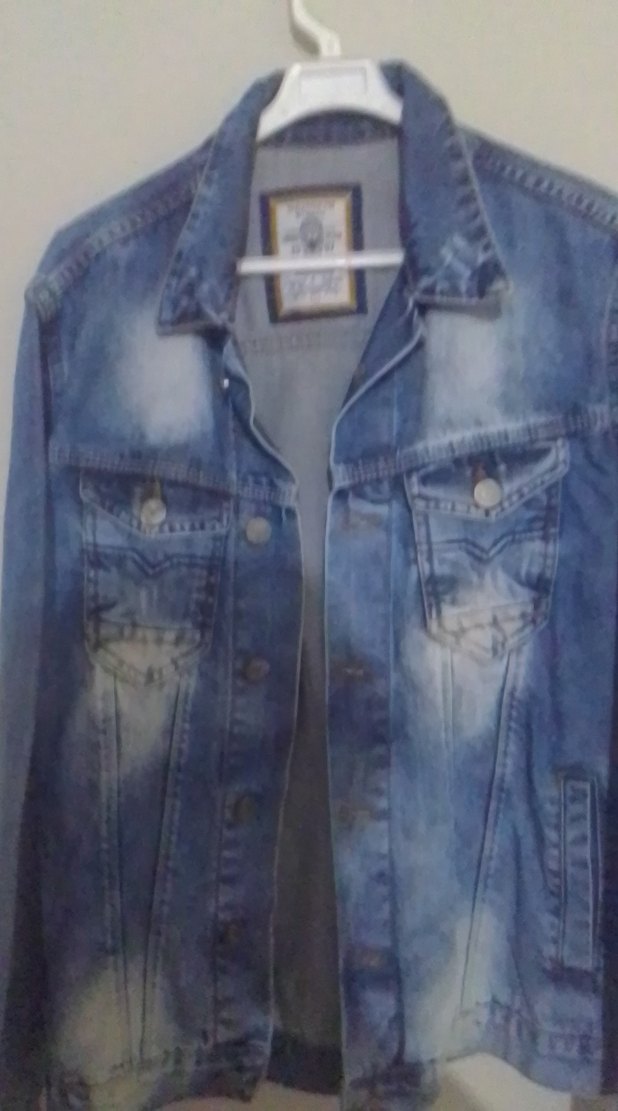 Gri Tonlu Mavi Denim Ceket - Görsel 2