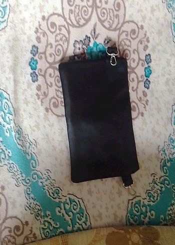 Siyah Deri Yılan Desenli Kadın Çapraz Çanta - Görsel 2