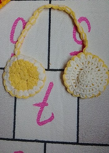 Renkli El Örgüsü dolap süsleri seylti 7 li - Görsel 2