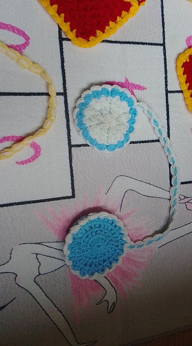 Renkli El Örgüsü dolap süsleri seylti 7 li - Görsel 4