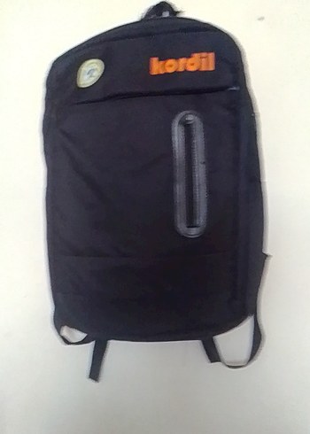 Siyah Minimalist Fermuarlı Erkek Sırt Çantası - Görsel 2