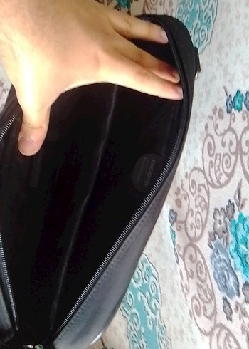 Siyah Erkek Omuz Çantası Tokalı - Görsel 4