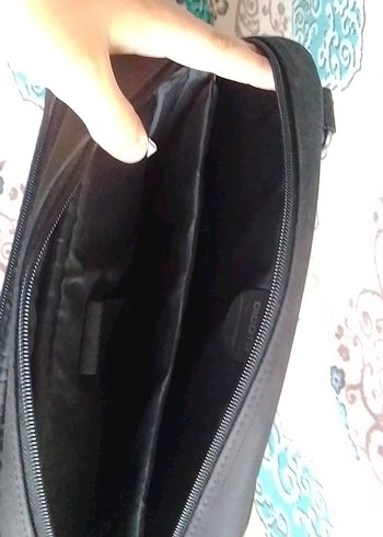 Siyah Erkek Omuz Çantası Tokalı - Görsel 5