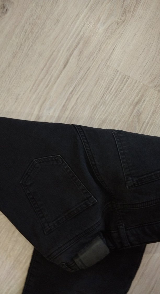 Erkek çocuk  Siyah Regular Fit Denim Pantolon - Görsel 4