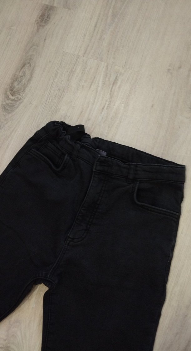 Erkek çocuk  Siyah Regular Fit Denim Pantolon - Görsel 2