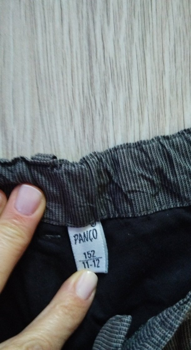 Gri Kemerli Erkek Çocuk Koton Pantolon - Görsel 2