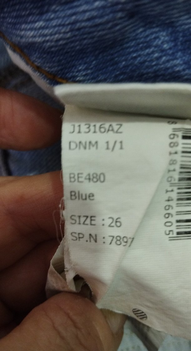 Kadın mavi renk normal Kesim Yırtık Jean - Görsel 4