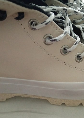 Kadın Beyaz bej Street Style Spor Ayakkabı - Görsel 7