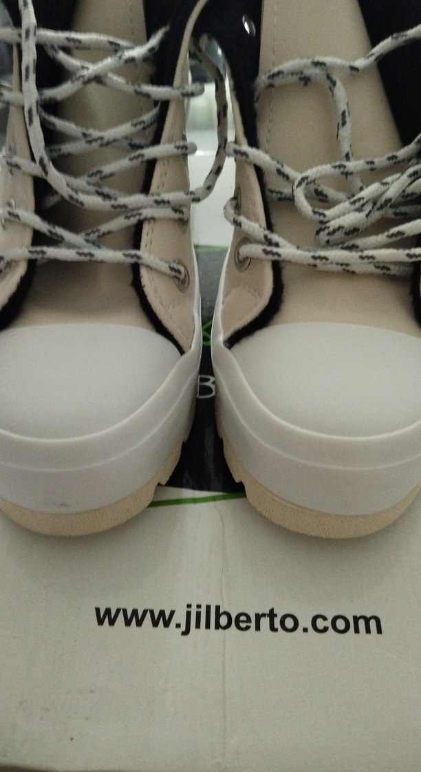 Kadın Beyaz bej Street Style Spor Ayakkabı - Görsel 2