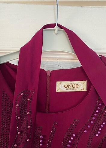 Taşlı Tesettür abiye elbise - Görsel 3