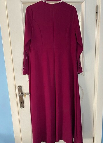 Taşlı Tesettür abiye elbise - Görsel 4