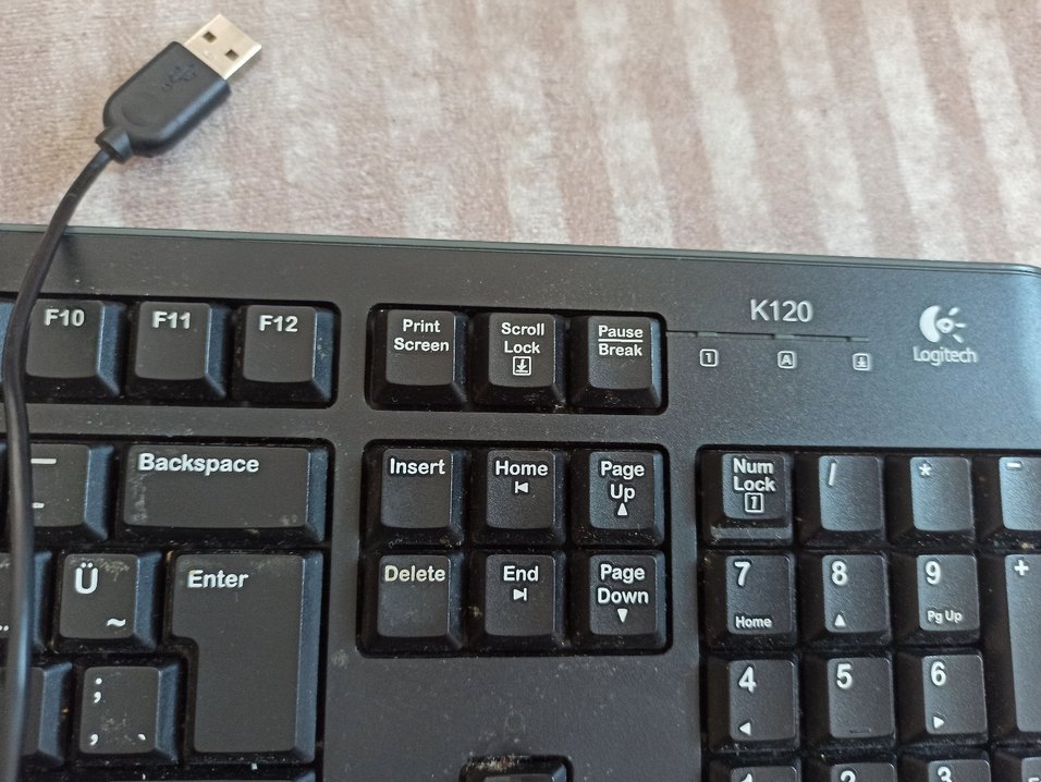 Logitech k120 Q klavye USB Klavye - Görsel 2