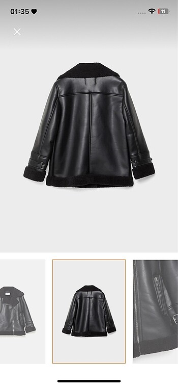l Beden siyah Renk Stradivarius biker ceket