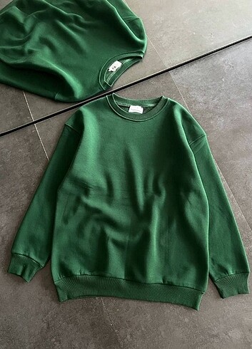 Bisiklet yaka sweatshirt 