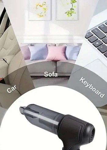 Uzun Süreli Emişli Gri El Süpürgesi - Görsel 3