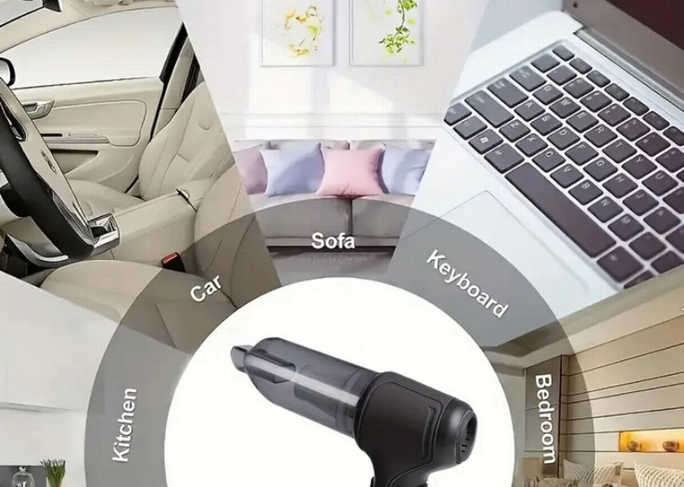 Uzun Süreli Emişli Gri El Süpürgesi - Görsel 3