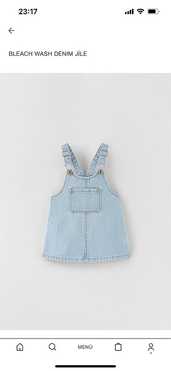 Zara denim elbise 2-3 yaş