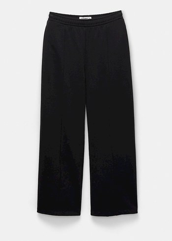 Nervürlü geniş paça eşofman altı - Görsel 5