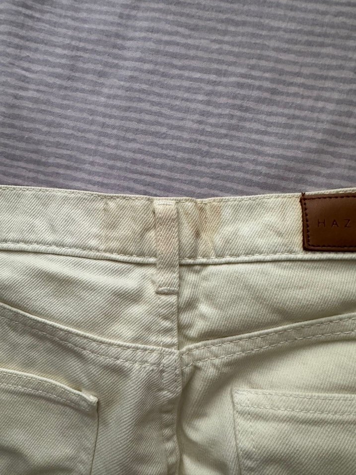 Beyaz Pamuklu Kadın Normal Boy Pantolon - Görsel 5