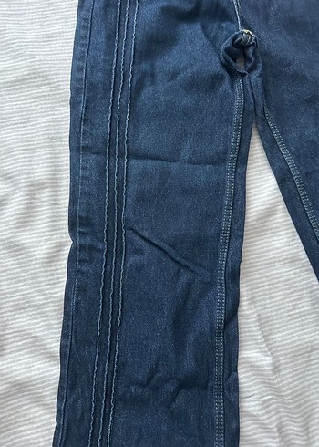 Kadın Lacivert Midi Denim Pantolon - Görsel 2