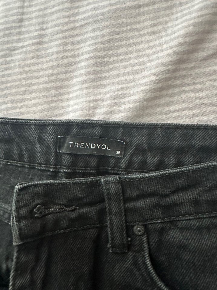Siyah Kadın Normal Boy Denim Jean - Görsel 2