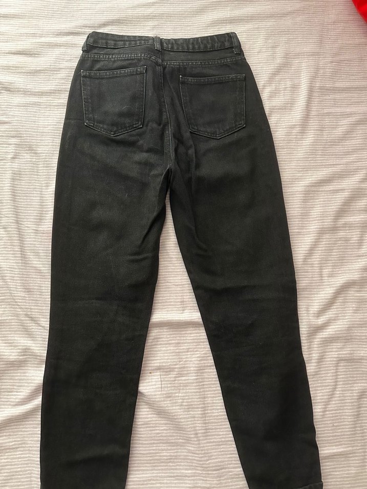 Siyah Kadın Normal Boy Denim Jean - Görsel 4