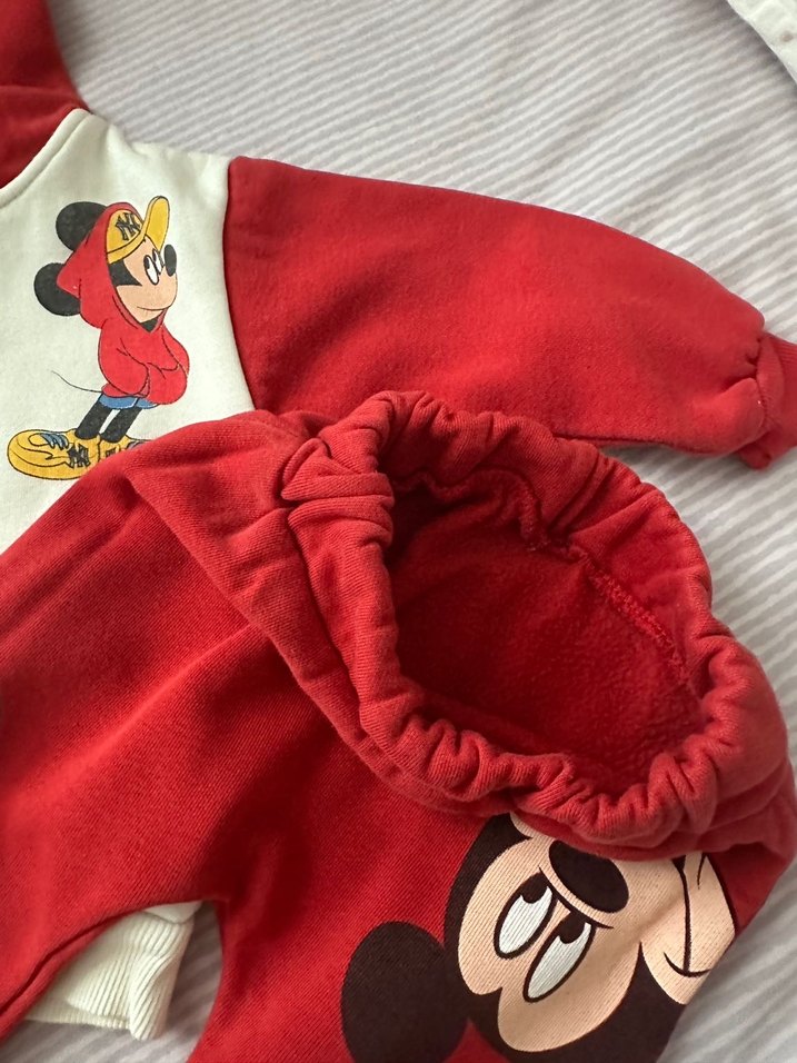 Renkli Mickey Baskılı Erkek Bebek Takımı - Görsel 3