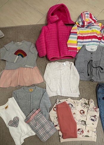 18 parça 18-24 2 yaş toplu kız bebek - Görsel 3