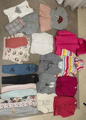 18 parça 18-24 2 yaş toplu kız bebek - Görsel 4