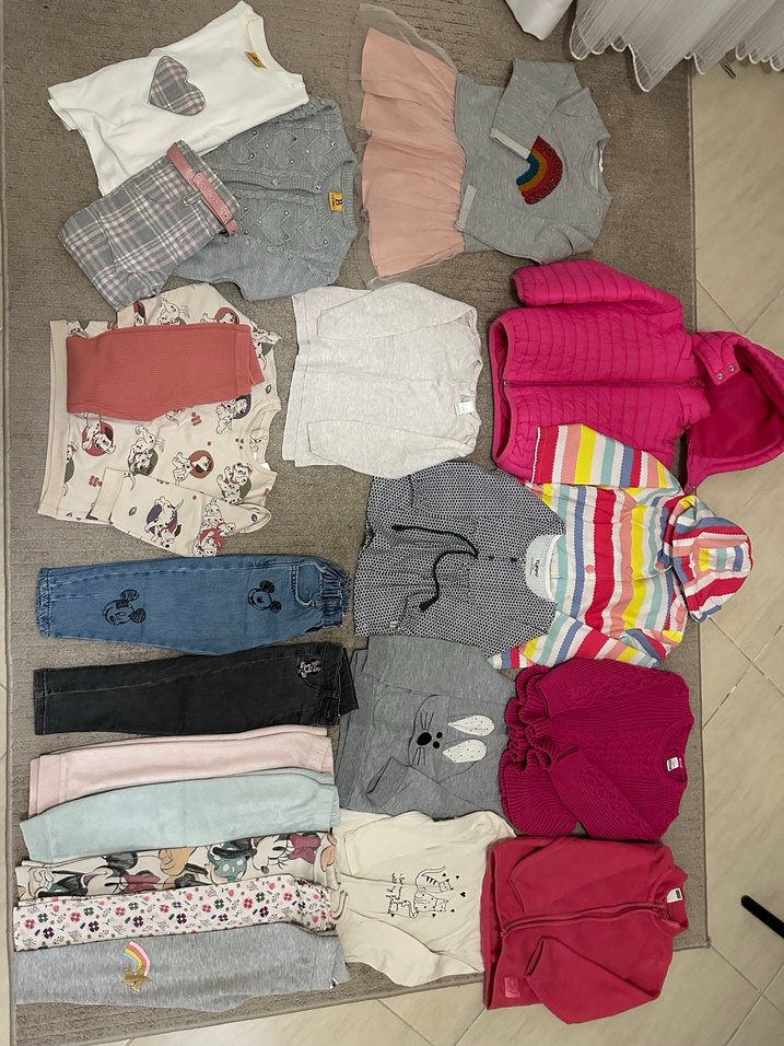 18 parça 18-24 2 yaş toplu kız bebek - Görsel 4