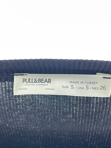 s Beden siyah Renk Pull and Bear Kısa Elbise %70 İndirimli.