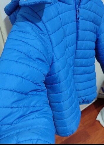 18-24 Ay Beden mavi Renk Bebek Mont