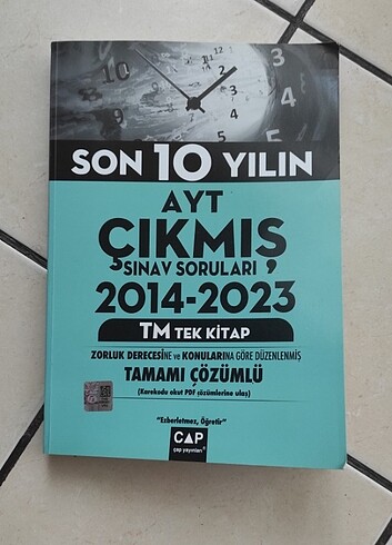 Çap Yayınları Ayt TM çıkmış sınav soruları