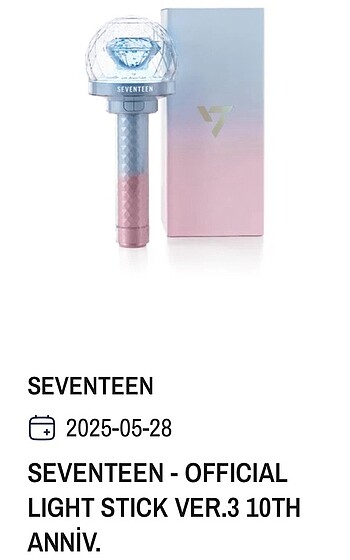 SEVENTEEN LİGHTSTİCK KPOP