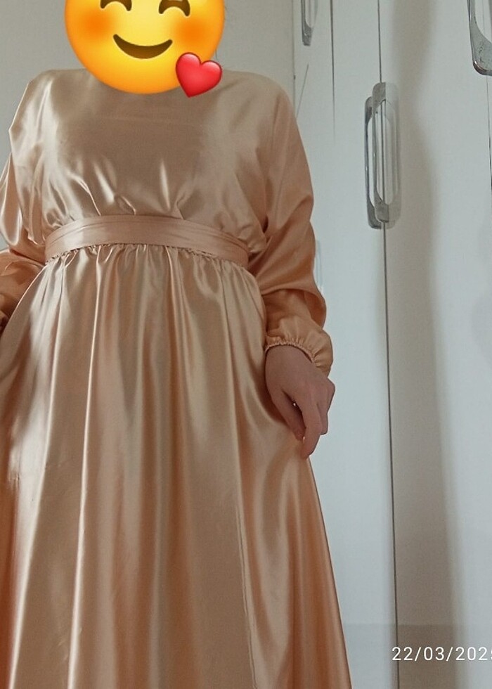 Saten elbise  - Görsel 2