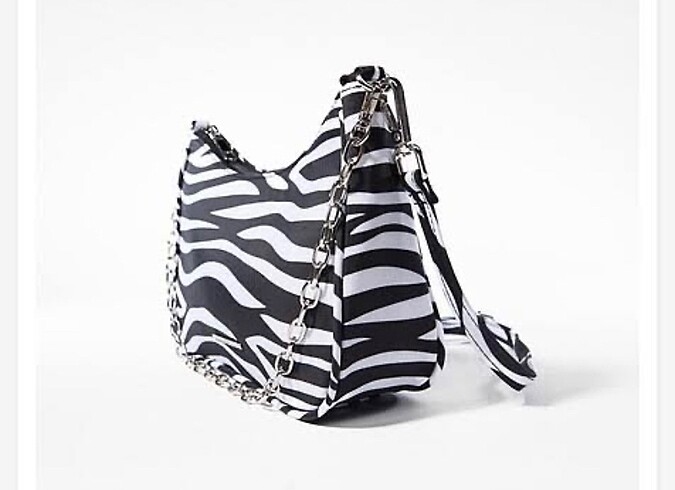 Bershka bershka zebra desenli çanta
