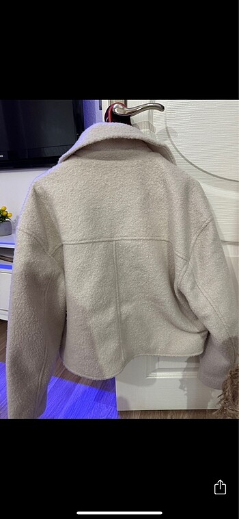 m Beden camel Renk yumuşak crop ceket