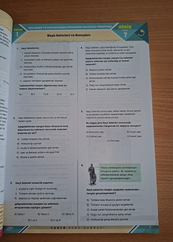 10. Sınıf Tarih Soru Bankası Kronometre Yayınları - Görsel 8