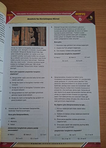 10. Sınıf Tarih Soru Bankası Kronometre Yayınları - Görsel 7