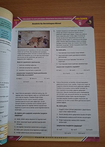 10. Sınıf Tarih Soru Bankası Kronometre Yayınları - Görsel 6