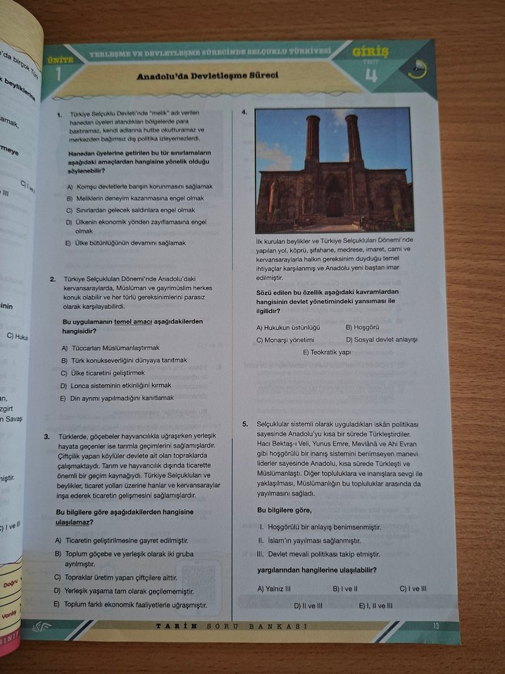 10. Sınıf Tarih Soru Bankası Kronometre Yayınları - Görsel 5
