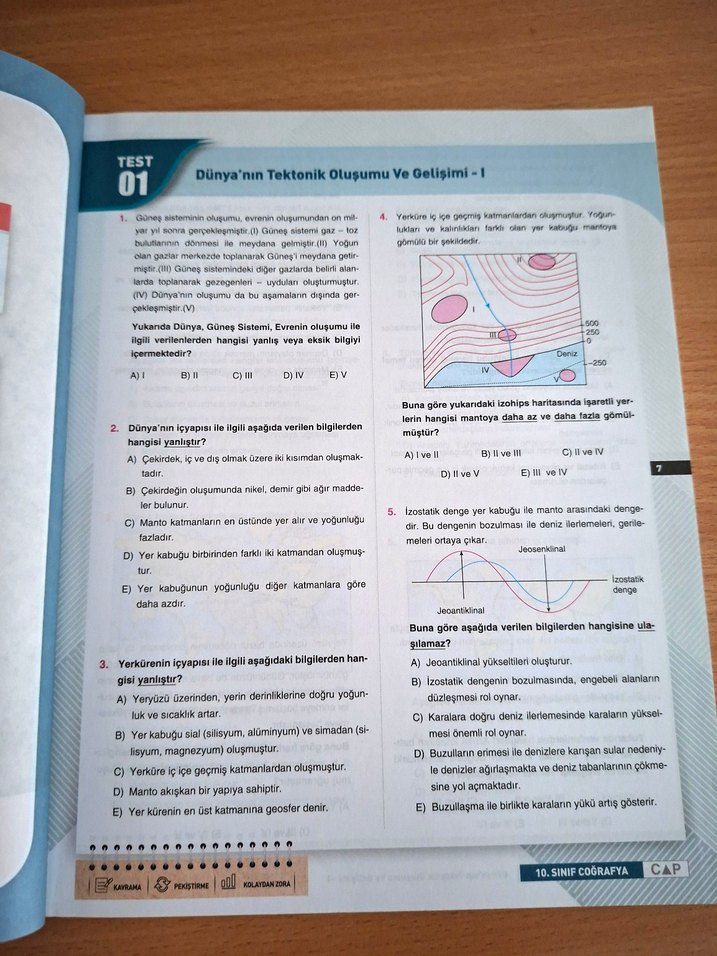 10. Sınıf Coğrafya Soru Bankası Çap Yayınları - Görsel 3