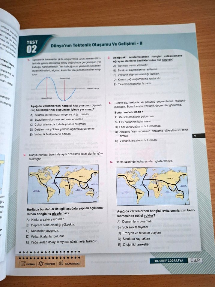 10. Sınıf Coğrafya Soru Bankası Çap Yayınları - Görsel 4
